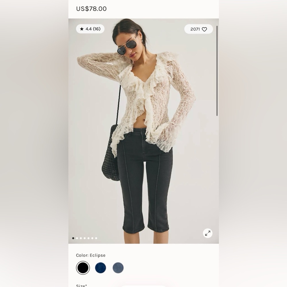 Free People Capris Jeans